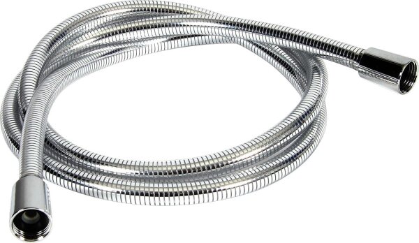 Brauseschlauch DN15-2000 mm Luxus Chromline, glatt, beidseitiger Drehwirbel