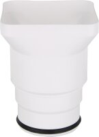 Trichtersiphon DN100/DN50 Kunststoff weiß, Einlauf...