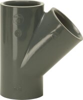 PVC-U - Klebefitting Abzweig 45°, 63 mm, allseitig...