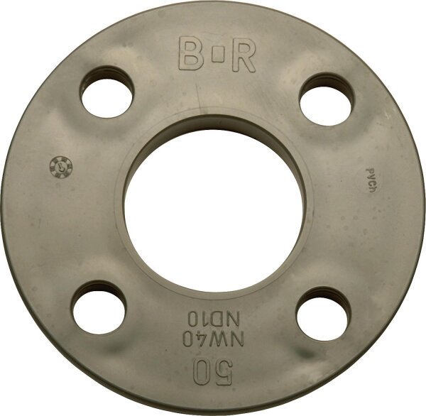 PVC-U - Klebefitting Lose Flansch aus PVC-U, PN10, 90 mm, für Bundbuchsen