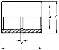 PVC-U - Klebefitting Muffe, 63 mm