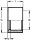 PVC-U - Klebefitting Reduktion kurz, 40 x 20 mm, mit Klebstutzen u. Klebmuffe