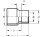 PVC-U - Klebefitting Reduktion lang, 75 x 63 mm, mit Klebstutzen u. Klebmuffe
