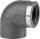PVC-U - Klebefitting Winkel 90°, 63 mm x 2", einseitig zylindrisches Gewinde