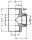 PVC-U - Klebefitting T-Stück, 50 mm x 11/2", zylind. Gewinde am Abgang