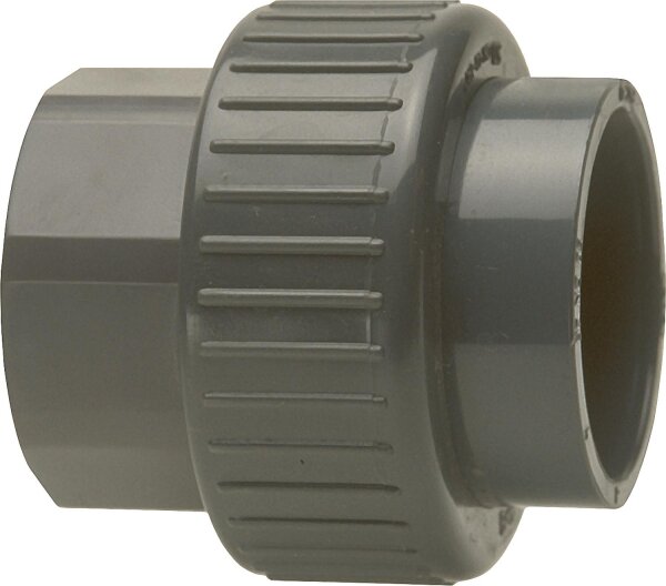 PVC-U - Klebefitting Rohrverschraubung, 40 mm x 11/4"