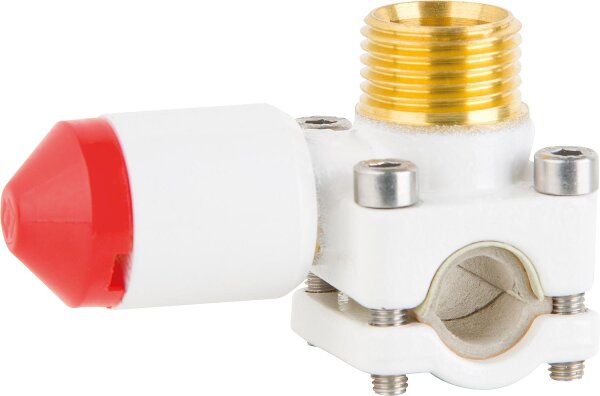 Rohrverbindung Flamco T-Plus für Kopferrohre, dünnwand Stahl- und Edelstahlrohr 15x1/2"x15