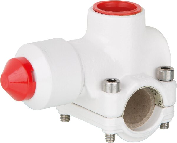 Rohrverbindung Flamco T-Plus für Kopferrohre, dünnwand Stahl- und Edelstahlrohr 35x3/4"x35