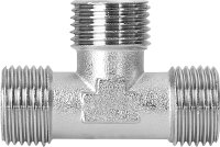 T-Stück DN15 (1/2") AG/AG/AG Messing verchromt