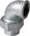 Tempergussfitting verzinkt Nr.95 Winkelverschr. flachdichtend I/I Ø 1"