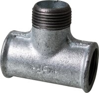 Tempergussfitting verzinkt Nr. 133, T-Stück I/A/I,...