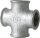 Tempergussfitting verzinkt Nr. 180, Kreuzstück IG, Ø 1 1/2"