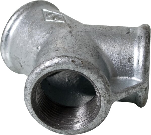 Tempergussfitting verzinkt Nr. 220 Y Verteiler, Ø 1"