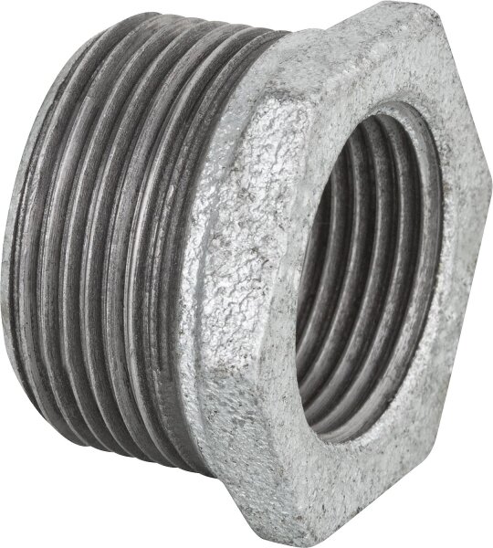 Tempergussfitting verzinkt Nr. 241 Reduzierstück, Ø 1/4" x 1/8"