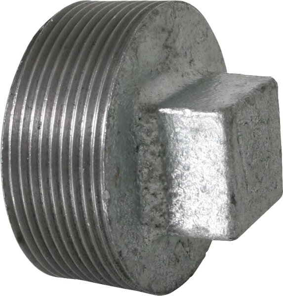 Tempergussfitting verzinkt Nr. 291 Stopfen ohne Rand, Ø 3/8"