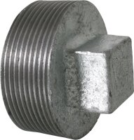 Tempergussfitting verzinkt Nr. 291 Stopfen ohne Rand,...