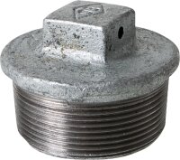 Tempergussfitting verzinkt Nr. 294 Stopfen mit Loch im...