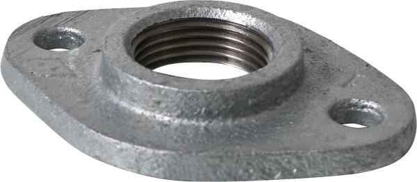 Tempergussfitting verzinkt Nr. 320 Gewindeflansch, Ø 1"