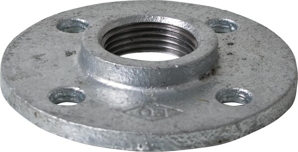 Tempergussfitting verzinkt Nr. 321 Gewindeflansch, Ø 3"