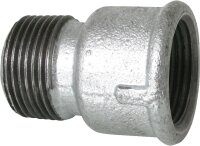 Tempergussfitting verzinkt Nr. 529A Verlängerung,...