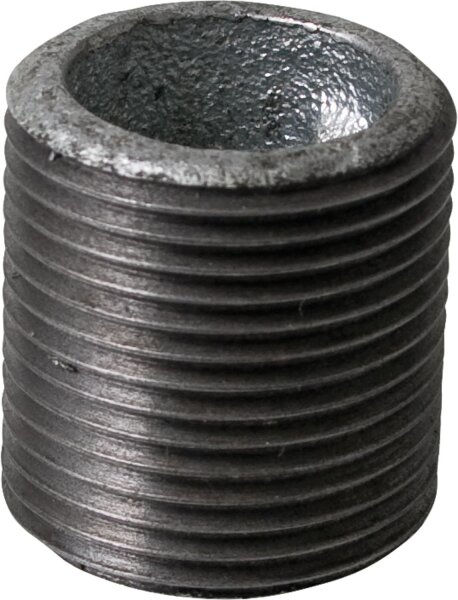 Tempergussfitting verzinkt Nr. 531 Einfacher Nippel, Ø 3/8"