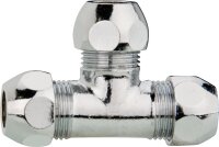 T-Verschraubung mit 3 Quetschen 10 mm