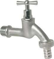 Auslaufhahn matt verchromt R 3/4" mit...