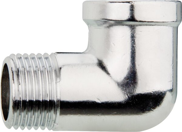 Winkel 90° (IG/AG) verchromt 3/8