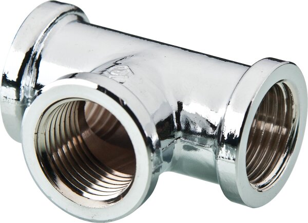 T-Stück verchromt 3/8"