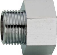 Sechskant-Nippel verchromt 3/4IG x 1/2AG