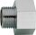 Sechskant-Nippel verchromt 3/4IG x 1/2AG