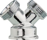 verchr. Y-Stück 3/4" 1 x 3/4" IG / 2 x...