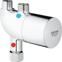 Eckventilthermostat Grohe Grohtherm Micro mit Anschluss-Set