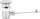 Excentergarnitur 11/4" Messing verchromt mit Excenterstopfen