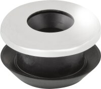 Urinalverbinder für Einlocheinlauf (Standard) Gummi schwarz + Rosette,Ø 18.5mm