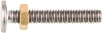 Einstellschraube Messing roh M6 mit Mutter zu...