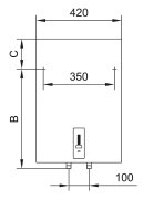 Warmwasserspeicher elektrisch 100 Ltr Typ OTG 100 S EVE