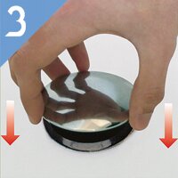 Ersatz Ablaufstopfen UP&Down für Badewannenabläufe Kunststoff/chrom DN74 Tappaguasti