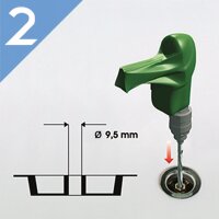 Ersatz Ablaufstopfen UP&Down für Badewannenabläufe Kunststoff/chrom DN74 Tappaguasti