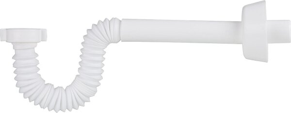 Röhrensiphon flexibel 230mm 11/4"x32mm PP/ABS Farbe: Weiß