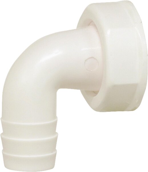 Schlauchtülle 3/4" / 90° passend für alle PP-Siphons weiß