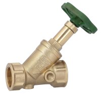 Schrägsitzventil DN20/3/4" nichtsteigender Spindel IG x IG/ohne Entleerung