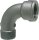 Tempergussfitting, schwarz Bogen 90°, kurz, 1" (i/a) Typ 1A