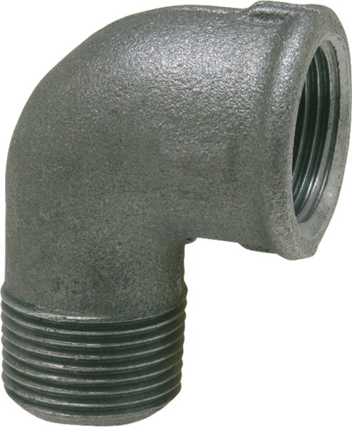 Tempergussfitting, schwarz Winkel 90°, 11/4" (i/a) Typ 92