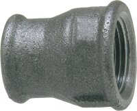 Tempergussfitting, schwarz Reduktionsmuffe, 11/2" x...