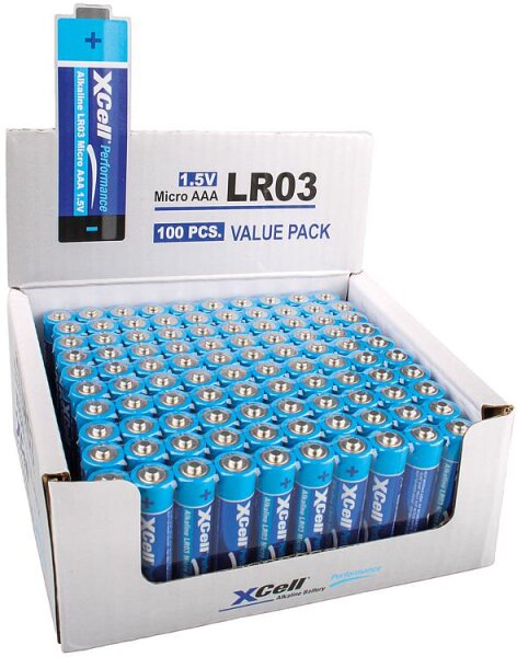XCell Performance Alkaline AAA Batterie 10er-Box