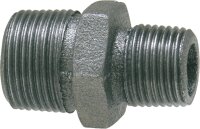 Tempergussfitting, schwarz Reduktionsdoppelnippel,...