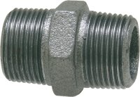 Tempergussfitting, schwarz 6 kant. Doppelnippel 3/8"...