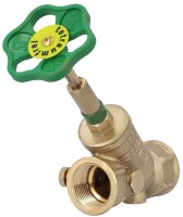 KFR-Schrägsitzv.DN40/1 1/2" steigender Spindel IG x IG/mit Entleerung