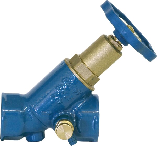 Blue-t Schrägsitzv.DN25/1" nicht steigender Spindel IG x IG/mit Entleerung